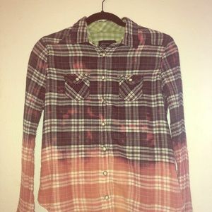 American Eagle acid wash flannel